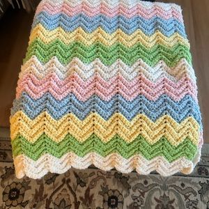 Homemade crochet baby blanket